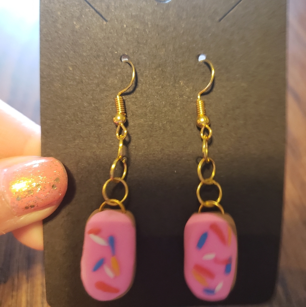 Long John Donut Earrings